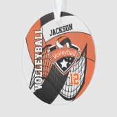 Orange, Black et White Volleyball 🏐 (devant)