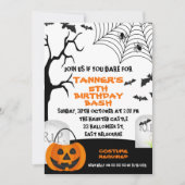Orange Black Halloween Invitation Anniversaire (Devant)