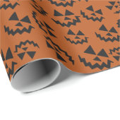 Orange & black Jack O’ Lanterns Cadeaupapier (Rol Hoek)
