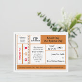 Orange Black Vintage Concert Invitation (Debout devant)