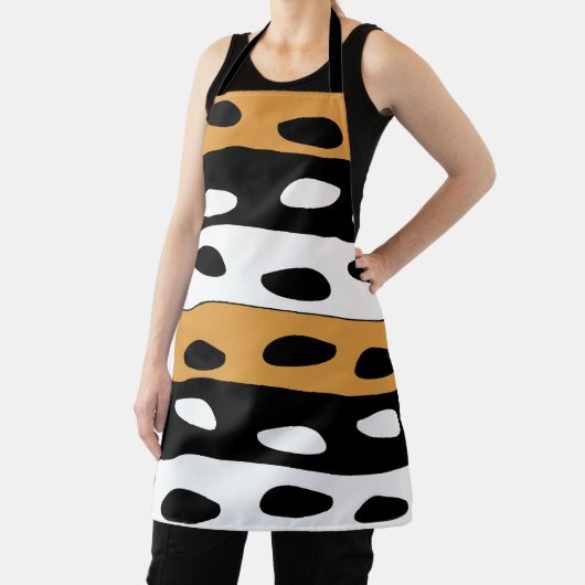 Orange Black White Stripes Schort (Insitu)