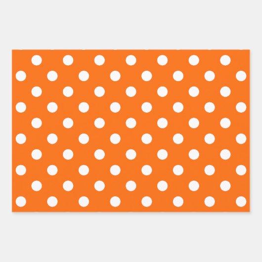Orange, Black & White Wrapping Paper Sheets (Voorkant)