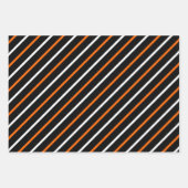 Orange, Black & White Wrapping Paper Sheets (Voorkant)