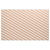 Orange Blanc Diagonal Moderne Tissu (Yard)