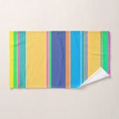 Orange bleu rose jaune orange Grandes horizontales (Serviette à main)