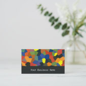 Orange, bleu, vert, carte de visite abstrait de (Debout devant)