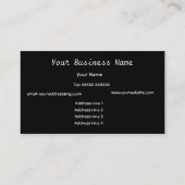 Orange, bleu, vert, carte de visite abstrait de (Dos)