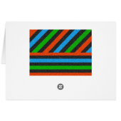 Orange, Bleu, Vert, Parties scintillant noire rayé (Dos Horizontal)