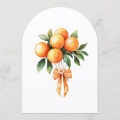 Orange Blossom Baby Shower Arch Invitation (Dos)