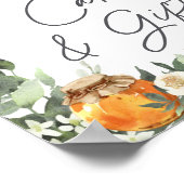 Orange Blossom Honey Bee Kaarten & Cadeaus Poster (Hoek)
