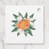 Orange Blossoms Citrus Botanical Wedding  Bedankjes Labels (Achterkant)