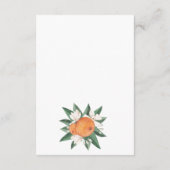 Orange Blossoms Citrus Botanical Wedding  Informatiekaartje (Achterkant)