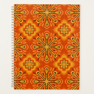 Orange Boho Abstrait Motif décoratif