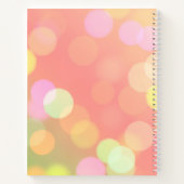 Orange Bokeh Bullet Journal / Carnet Linked (Dos)