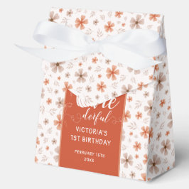 ORANGE BOW & ARCH FALL PUMPKIN FLOWERS BIRTHDAY BEDANKDOOSJES