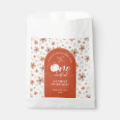 ORANGE BOW & ARCH FALL PUMPKIN FLOWERS BIRTHDAY BEDANKZAKJE (Voorkant)