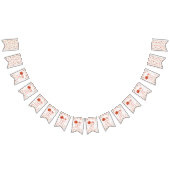 ORANGE BOW & ARCH FALL PUMPKIN FLOWERS BIRTHDAY VLAGGETJES (Alle)