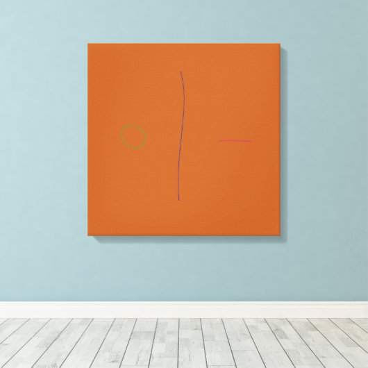 Orange Bread Canvas Afdruk (Insitu (Houten vloer))