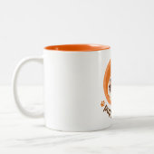 Orange Brown mignonne chiot illustration Mug (Gauche)