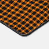 Orange Brown Plaid Checker Seamless Pattern (Coin)