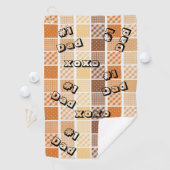 Orange Brown serviette de golf #1 Papa (En situation)