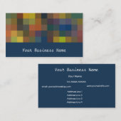 Orange brûlé, Browns, Carte de visite Abstrait de (Devant / Derrière)