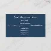 Orange brûlé, Browns, Carte de visite Abstrait de (Dos)