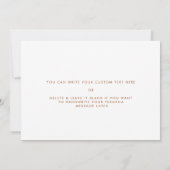 Orange brûlée À ma belle-mère carte de jour de mar (Dos)