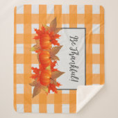 Orange Buffalo, Citrouille De Thanksgiving, Plaid (Devant)