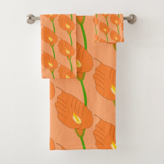 Orange Cala Lily Design (En situation)