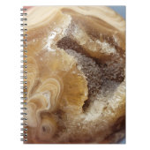Orange Calcite Imprimer Carnet Spiral (Devant)