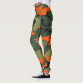 Orange camouflage leggings (Gauche)