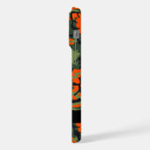 Orange Camouflage Pattern, Your name, Personalize iPhone Hoesje (Linkerkant)
