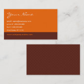 Orange - Carte de visite (Devant / Derrière)