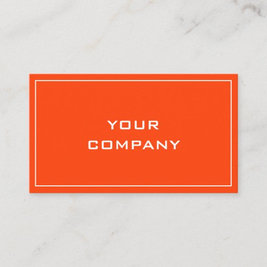 Orange Carte de visite Personnalisé Votre Propre D (Devant)