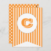 Orange | Carte postale Bannière Bannière Bannière  (Devant / Derrière)