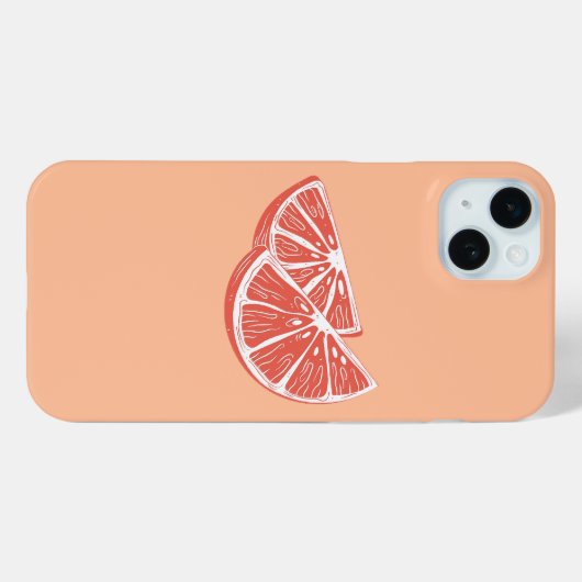Orange Case-Mate iPhone Case (Achterkant (horizontaal))