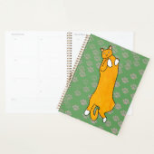 Orange Cat Laying on Back Planner (Display)