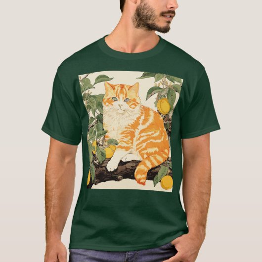 Orange Cat T-shirt (Voorkant)