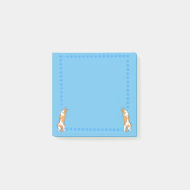 Orange Cats on a Blue Background Post it Notes