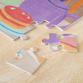 Orange Cats & Tea Party Jigsaw Puzzle (Côté)