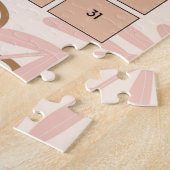 Orange Chat Noël Bingo Puzzle (Côté)