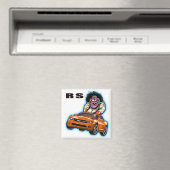 Orange Chevy Camaro RS Magnet (In Situ (Lave-vaisselle))