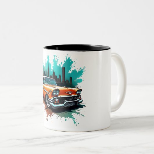 Orange Chevy Splash Mug (Devant droit)