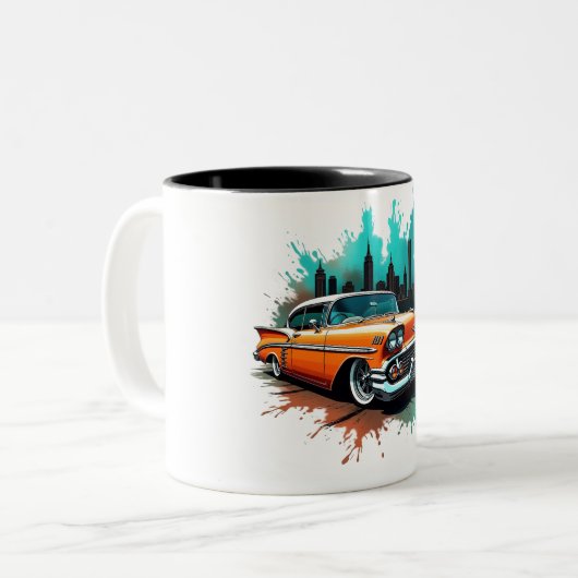 Orange Chevy Splash Mug (Devant gauche)
