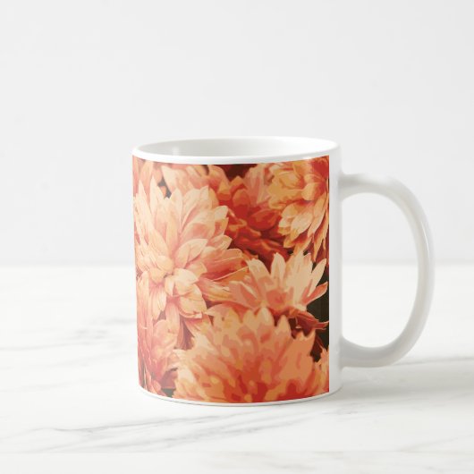 Orange Chrysanthemum Mug (Droite)