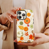 Orange Citrouille d'automne iPhone 13 Coque