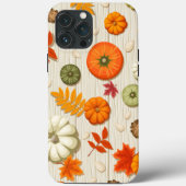 Orange Citrouille d'automne iPhone 13 Coque (Verso)