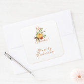 Orange citrouille Thanksgiving voeux Sticker (Enveloppe)