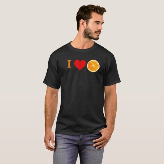 Orange Citrus Fruit   T-shirt (Voorkant volledig)